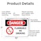 Signmission Flammable No Smoking Danger Sign, Aluminum, 10in W x 7in L, 2PK OS-2PACK-DS-A-710-L-1824 - alternate 5